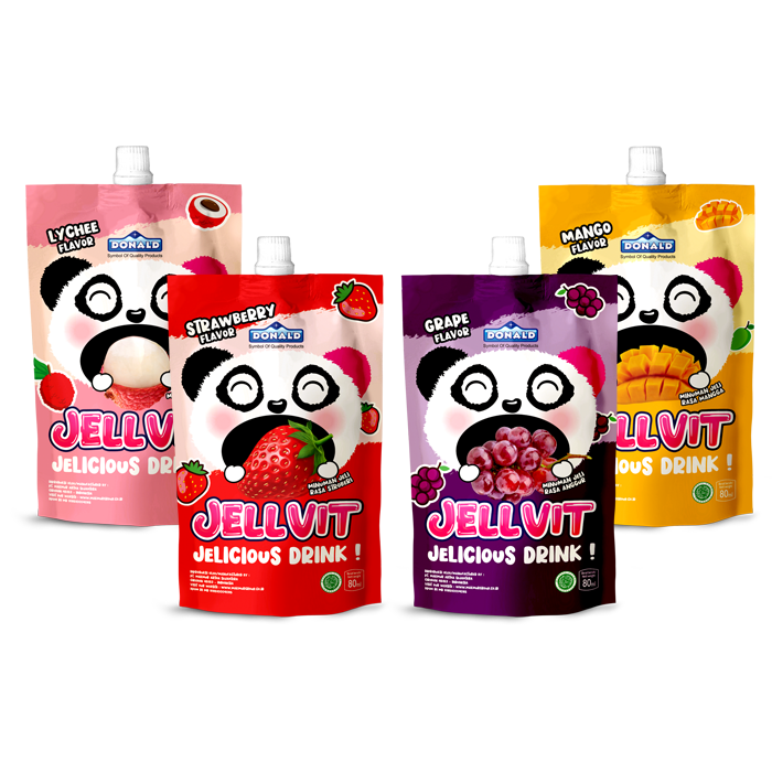 Thạch trái cây vị xoài Jellvit(10 túi/ bịch - 8 bịch / thùng)